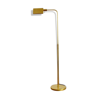 Lamppost / adjustable guided 1970s vintage gilded brass