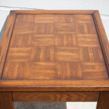 Coffee table wood top parquet