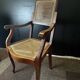 Fauteuil de coiffeur / barbier canné – dossier ajustable
