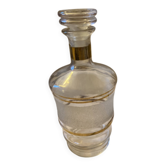Carafe en verre - liseret doré