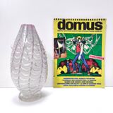 Lilac and Transparent Murano Glass Vase by Alberto Donà, Italy