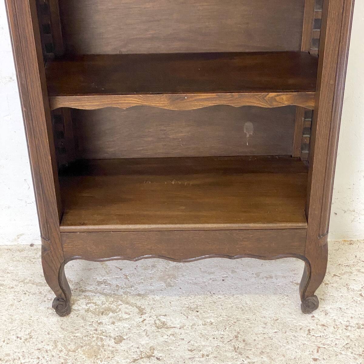 Small vintage 1950s Bibus oak bookcase