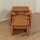 675 Maralunga Armchair & Ottoman, Vico Magistretti, Cassina