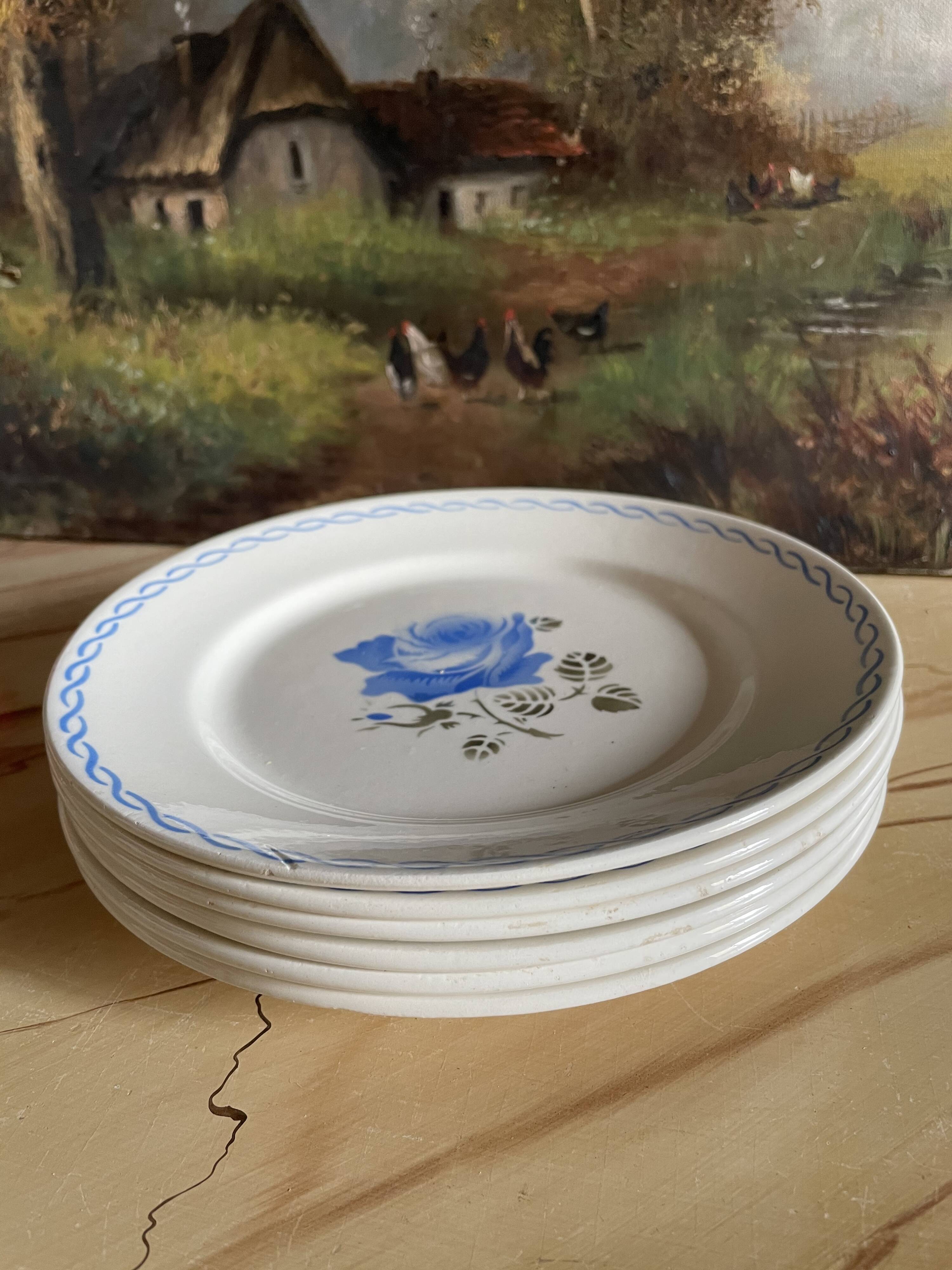 6 Badonviller "Germaine" dessert plates