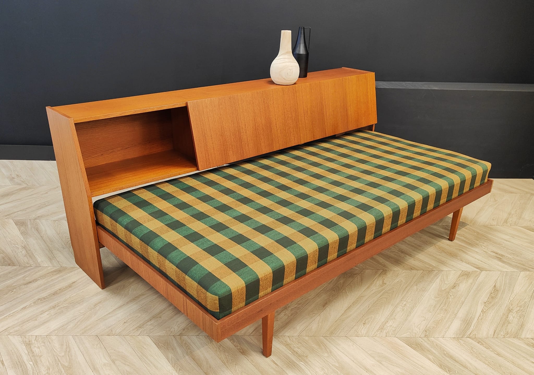 Mid century sofa bed, vintage - daybed, sofa