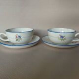 Two Salins earthenware lunch cups