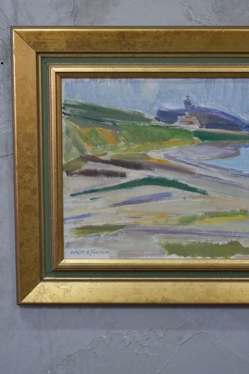 Anders A. Jonsson, Swedish landscape painting,  Oil on Canvas