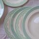 6 old plates Faience and semi-porcelain