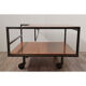 Vintage rolling coffee table by George Frydman circa 1960
