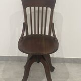 Baumann 1920 rotating office chair with adjustment screw