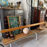 Old nursery school bench with backrest