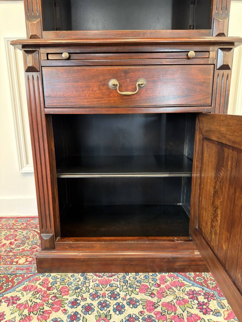 Classic English Mahogany Bookcase