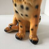 Vintage Leopard plaster statue