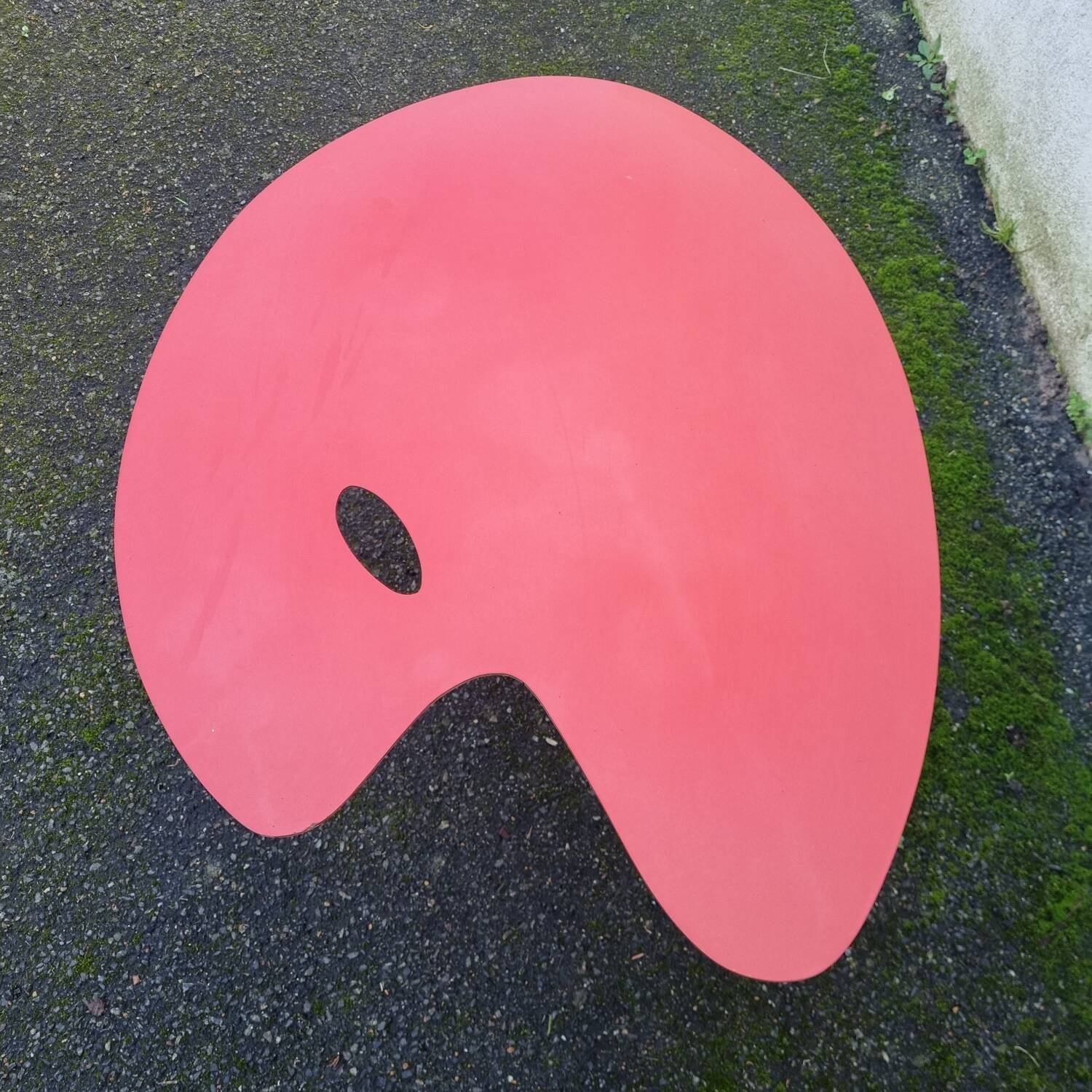 Formica table, painter's palette from 1970