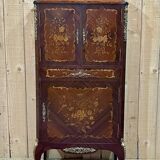 Louis XV cabinet in rosewood, oak and marble top, work from the 70s