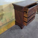 Small mahogany Louis Philippe chest of drawers