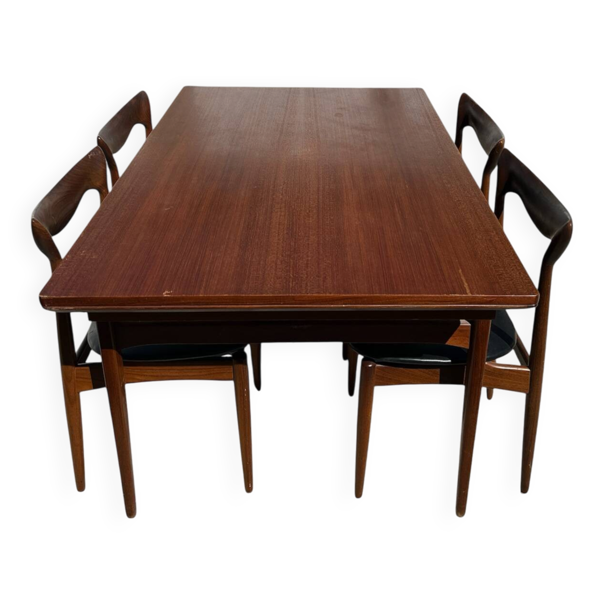 Ensemble salle à manger scandinave teck /chaises Samcom année 60