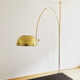 Mid-Century Modern brass BOCA arc lamp by Florian Schulz