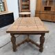 Italian table in raw oak from the 19th century.