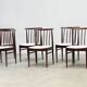 Ensemble de six chaises de salle à manger en palissandre AWA