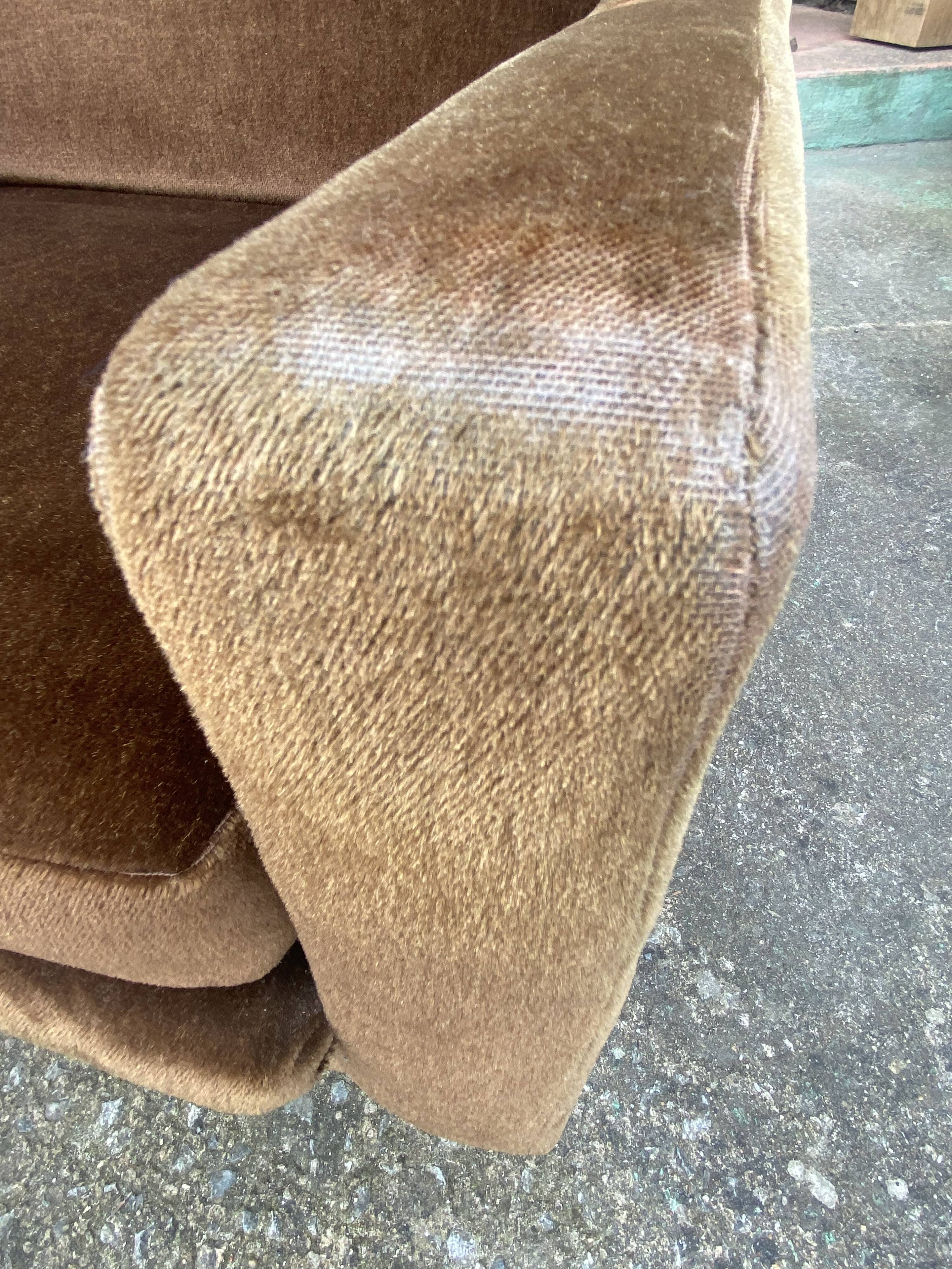 Pair of vintage brown armchairs circa 1970