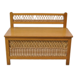 Rattan chest bench 1970