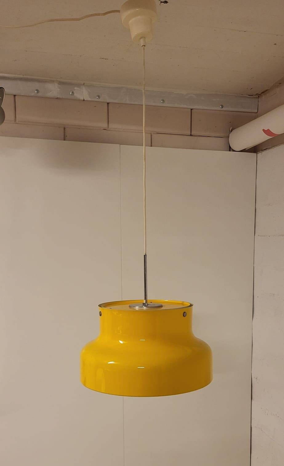 Yellow ceiling lamp 1970s – Bumling Anders Pehrson Ateljé Lyktan | Vintage design lamps