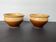2 glazed stoneware bowls