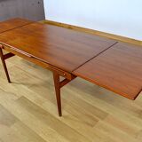 Scandinavian teak table Ejvind A. Johansson vintage 1960