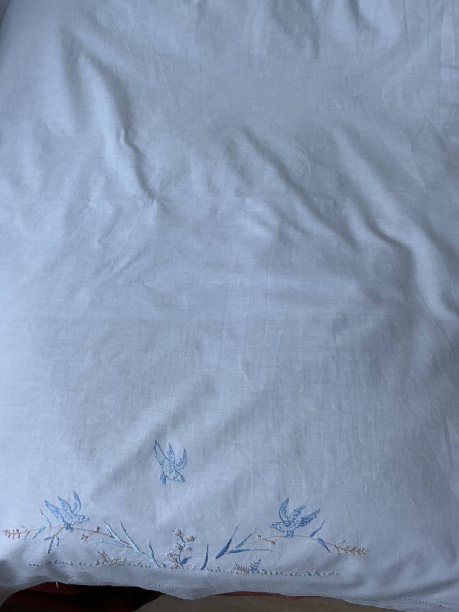 Drap brodé enfant 112 X 78 cm