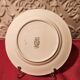 6 dessert plates Digoin Sarreguemines with coloured bird design.
