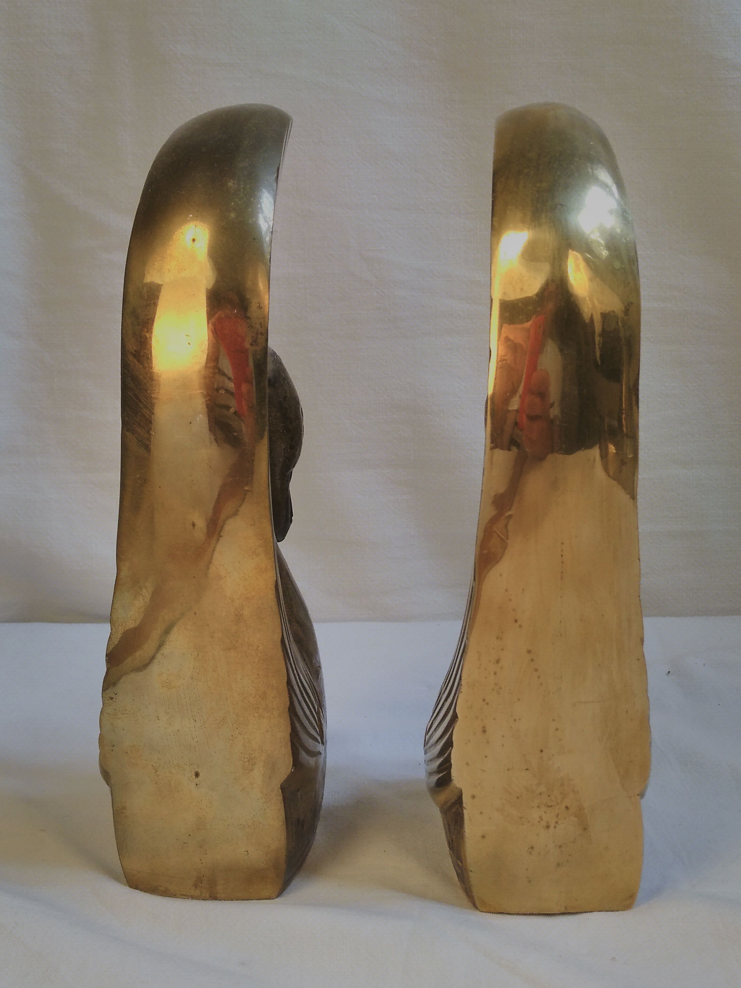 2 serres livres art deco en bronze