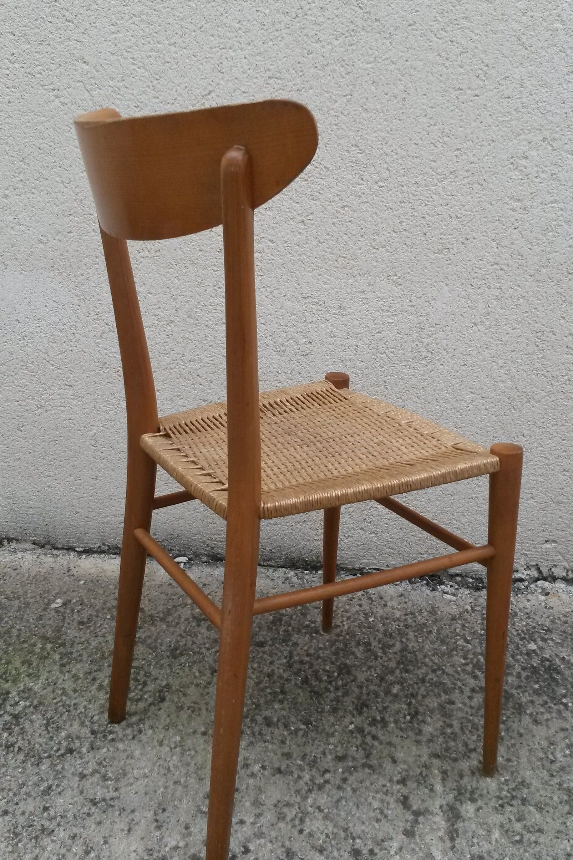 Série de 5 chaises 1960