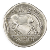 Cendrier Vide poche bronze Max Le Verrier décor grec cheval
