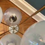 Italian Alberello brass & murano floor lamp