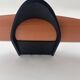 Vintage modernist wall lamp, black lacquered metal and wood, France 1980s