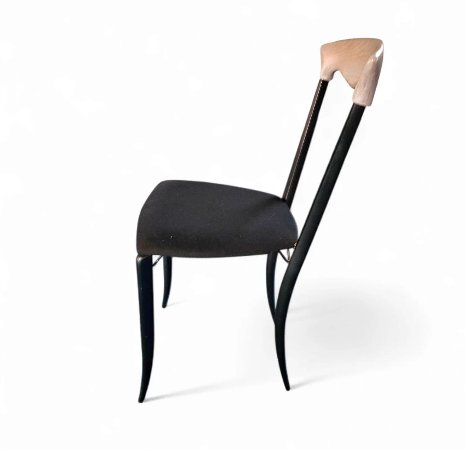 2 x Charme dining chair by Fasem is a slender, yet strong masterpiece 1980s