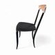 2 x Charme dining chair by Fasem is a slender, yet strong masterpiece 1980s