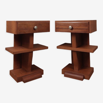 Small pair of Art Deco style bedside tables