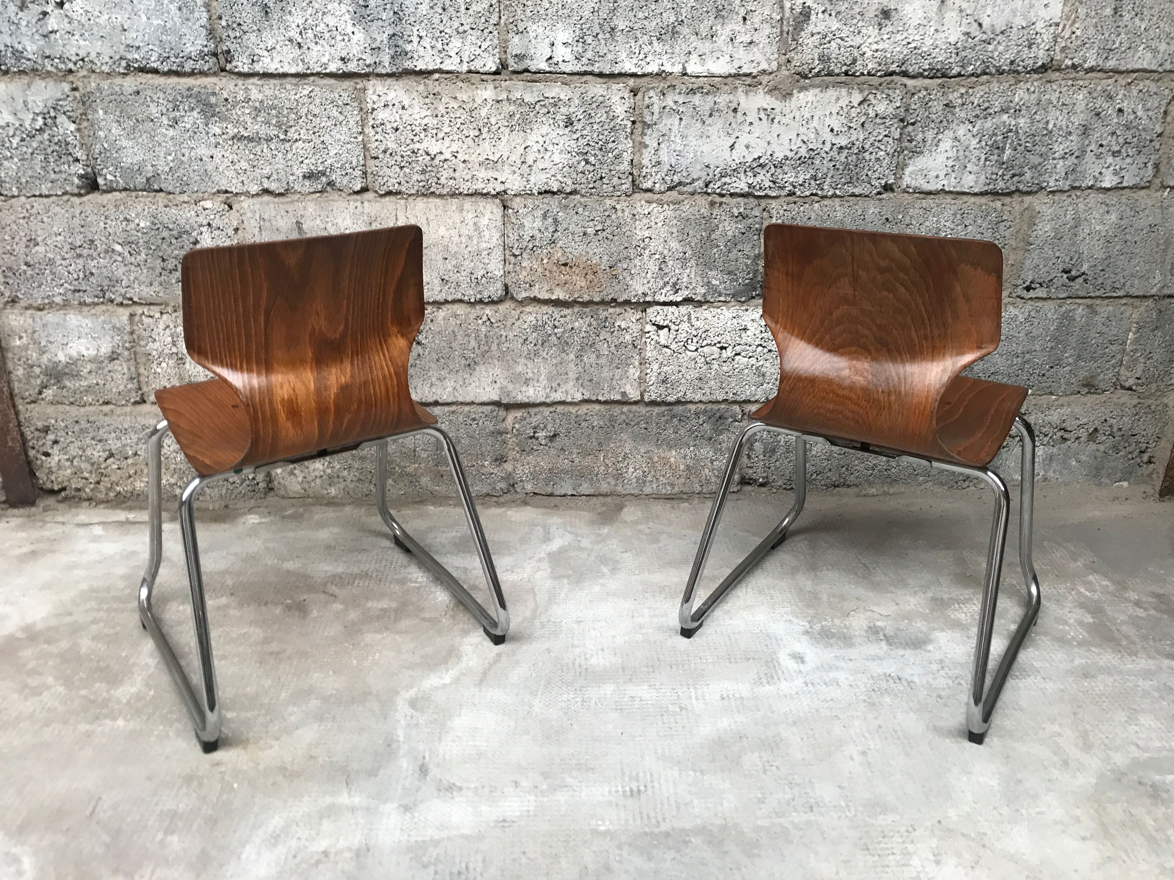 Pair of children's chair Pagholz Flototto