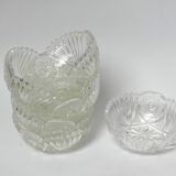 Chiseled glass cups