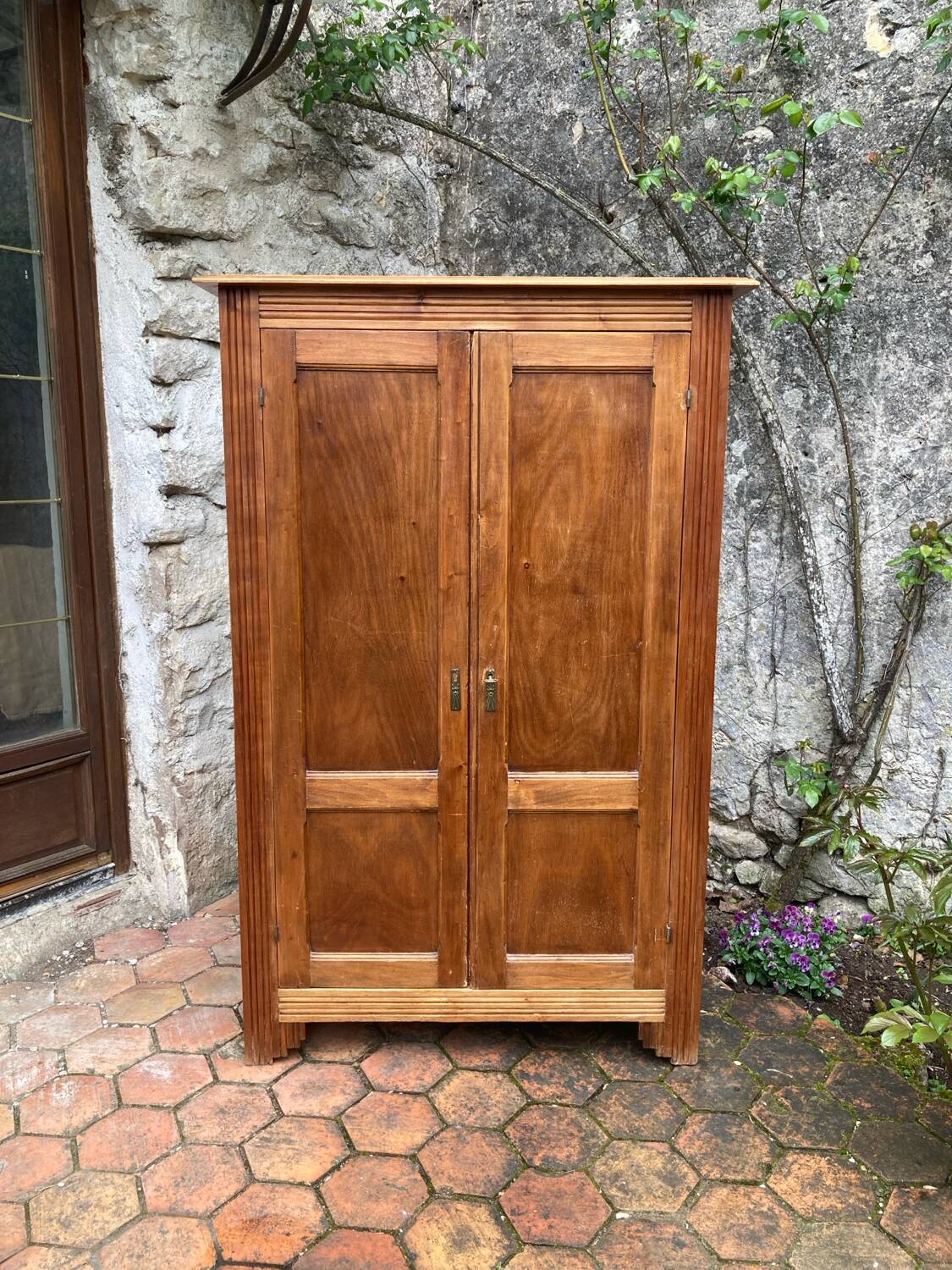 Small antique wardrobe in Art Deco style