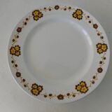 Set of 8 flat plates in Boch earthenware