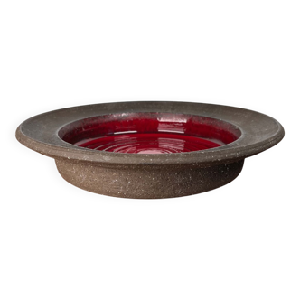 Mid-century modern Danish studio pottery bowl by Lehmann Pottery, 1960s.