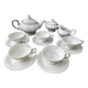White porcelain tea service from Bavaria Heinrich H&G
