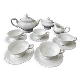 White porcelain tea service from Bavaria Heinrich H&G