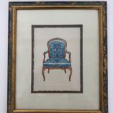 Pair of frames, tapestry