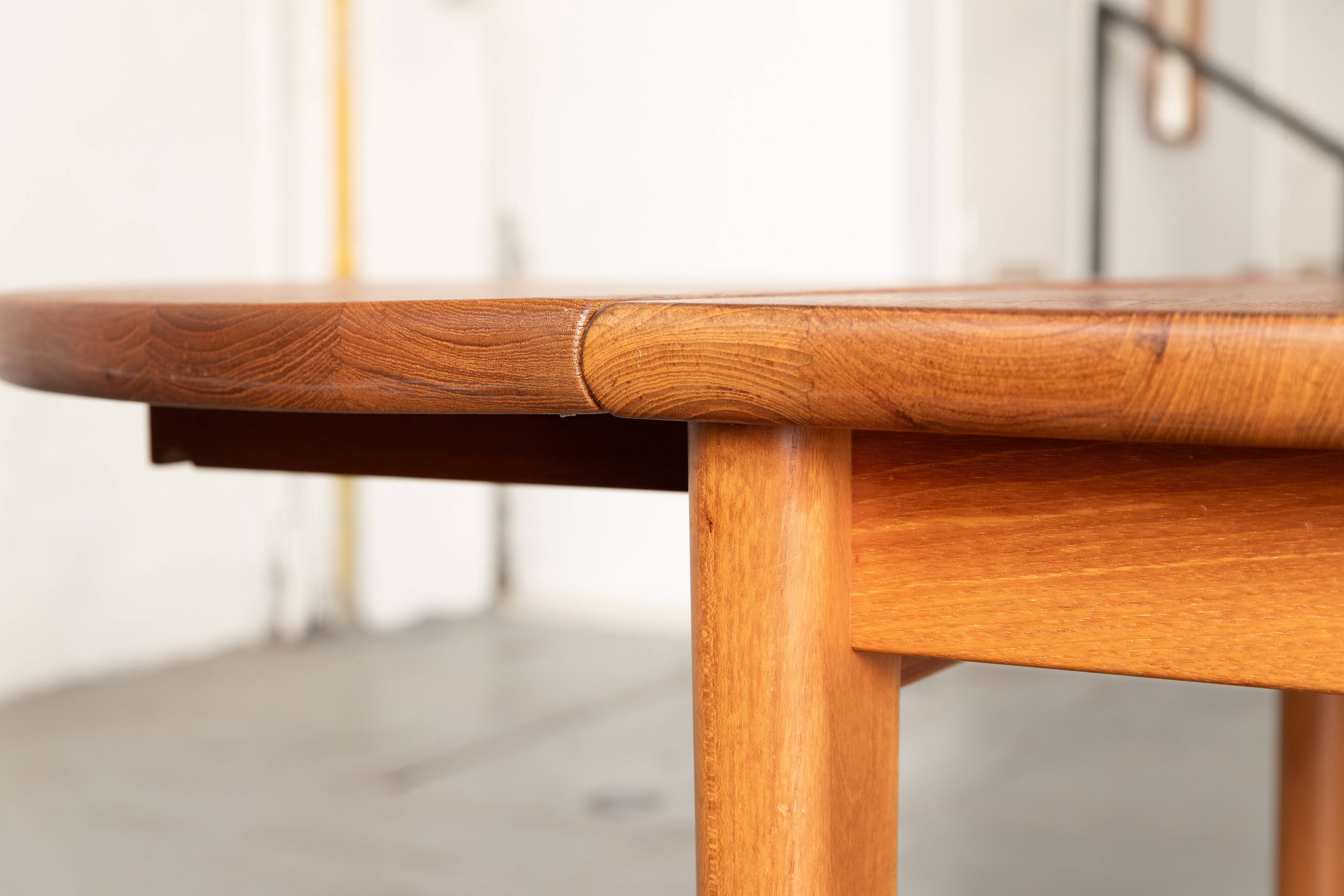 Dining table in solid teak, Denmark, 1960's