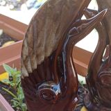 Twin zoomorphic vase - swans