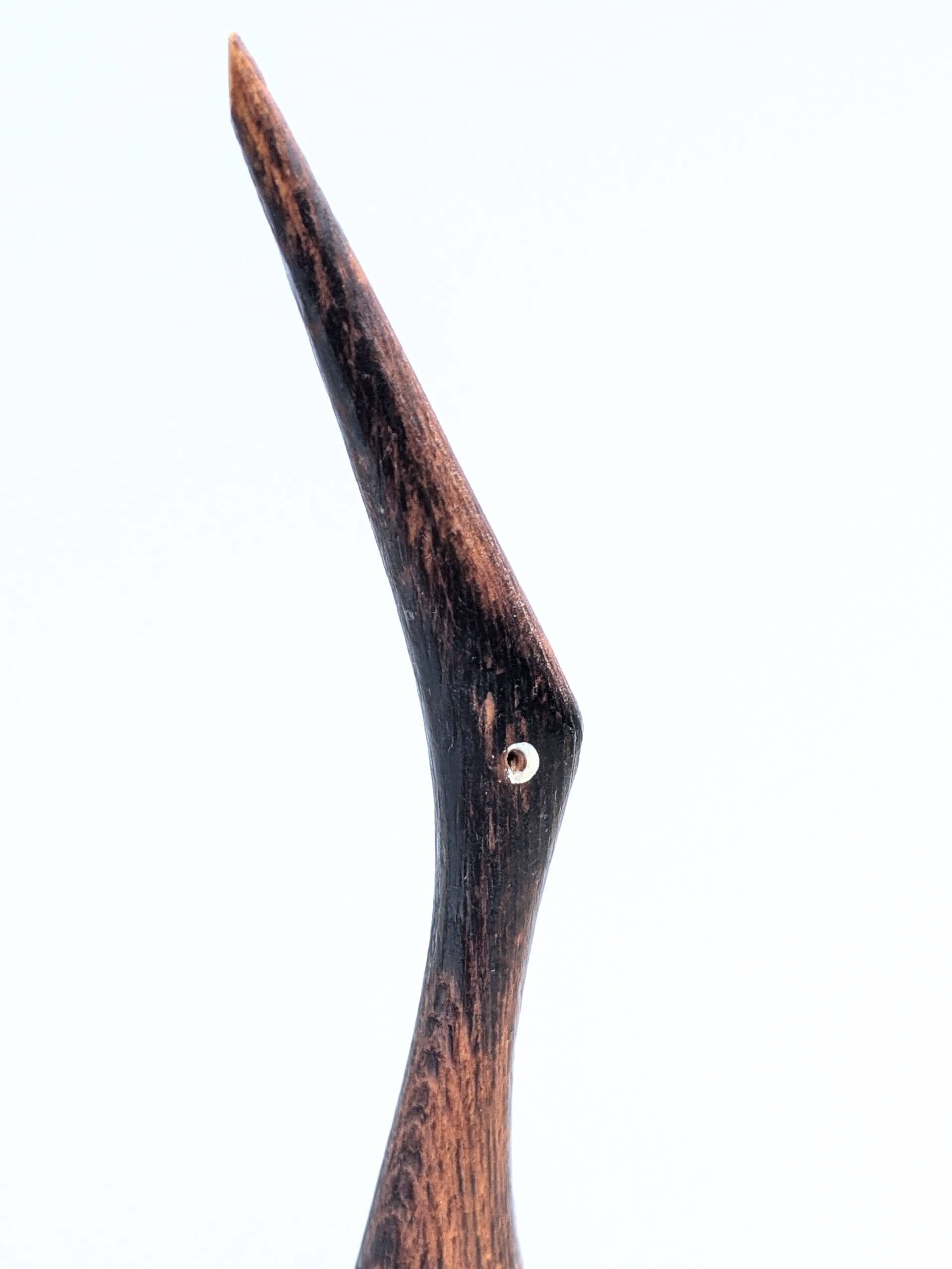 Paire de grues en bois, années 60